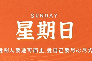 1月8日,星期日,在这里每天60秒读懂世界!
