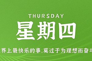 5月4日,星期四,在这里每天60秒读懂世界!