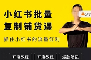 2023张宾小红书批量复制铺货全